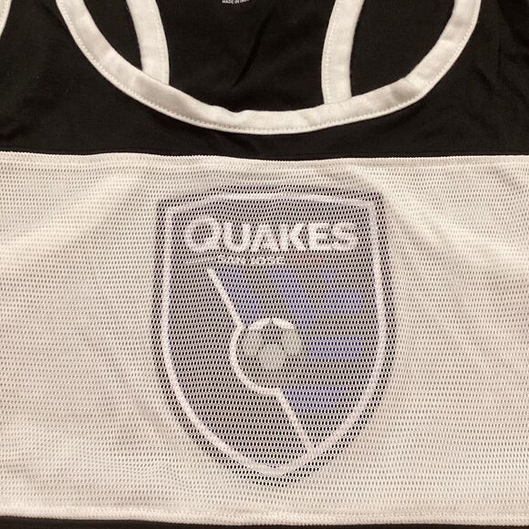 NWT Womans Adidas XL San Jose Quakes Tank Top Black And White - Picture 6 of 8